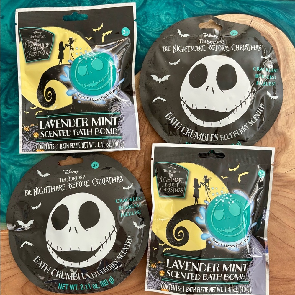 The Nightmare Before Christmas Bath Bombs & Crumbles - Lavender Mint & Blueberry